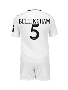 Real Madrid Jude Bellingham #5 Replika Hemmakläder Barn 2024-25 Kortärmad (+ byxor)